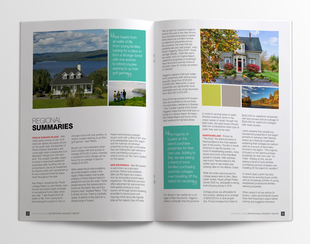 Royal Lepage spread design